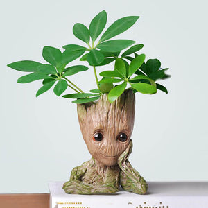 Baby Groot Pen Holder Plants Flower Pot
